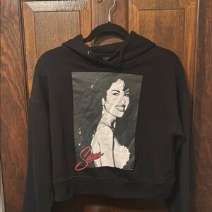 Official Salena Cropped Fleece Lined Hoodie